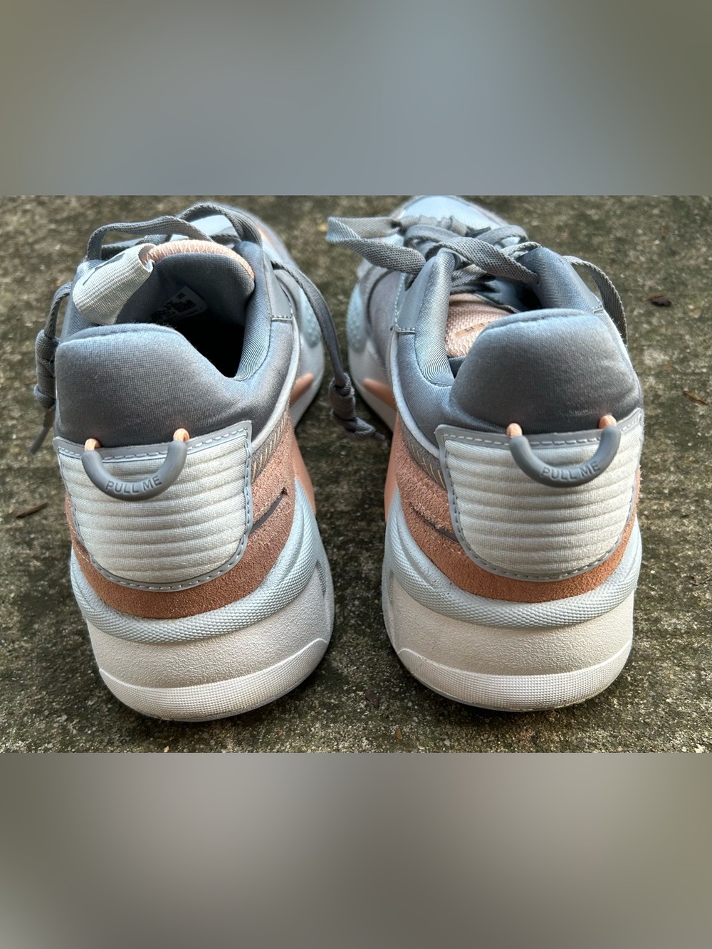 Puma Gray and Pale Pink Women's Athletic Sneakers - Picture 3 of 5
